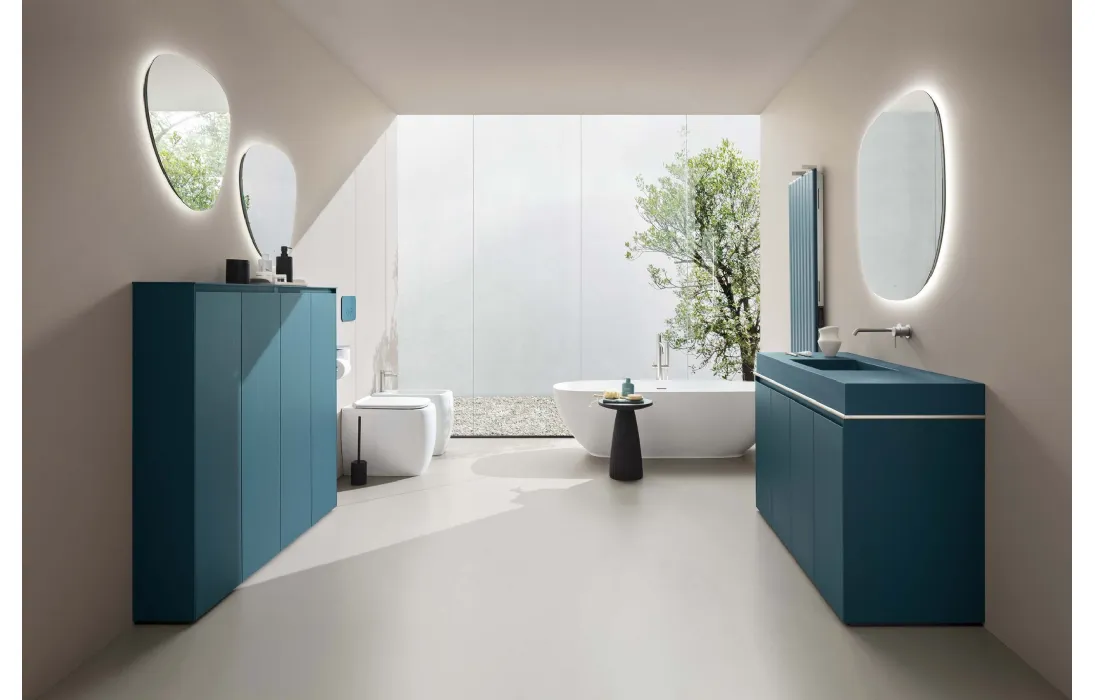 Mobile da Bagno Pietrablu Easystone Blu di Arblu